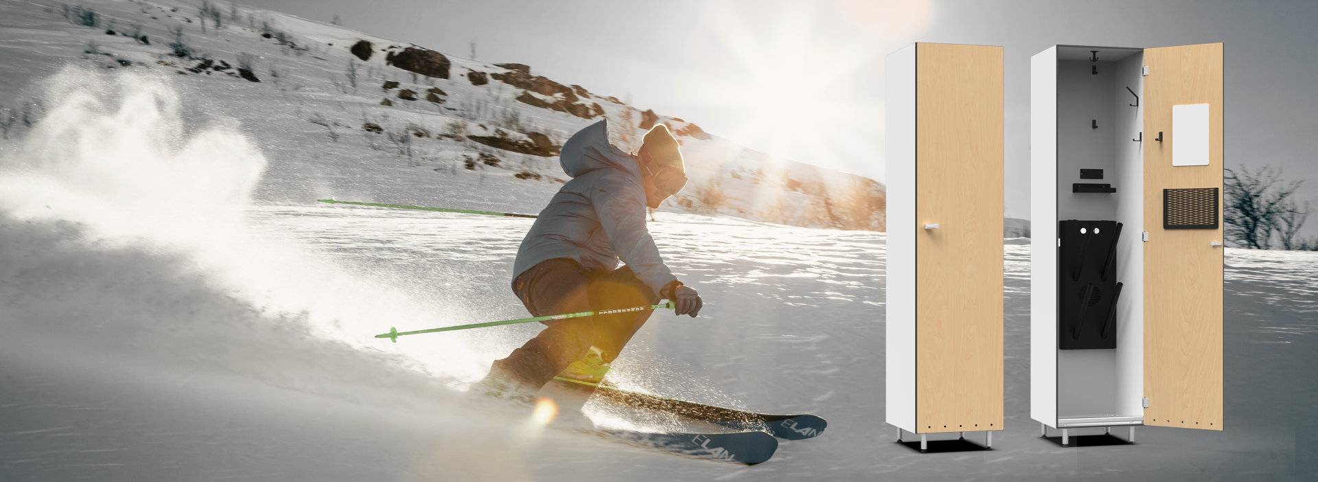 Ski Lockers Ski Lockers with Boot Dryer